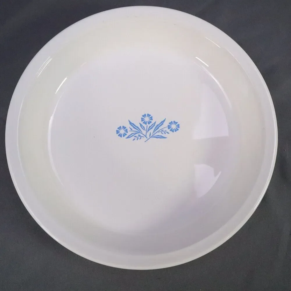 Corningware 9 Inch Pie Plate blue corn flower Design Pie Dish